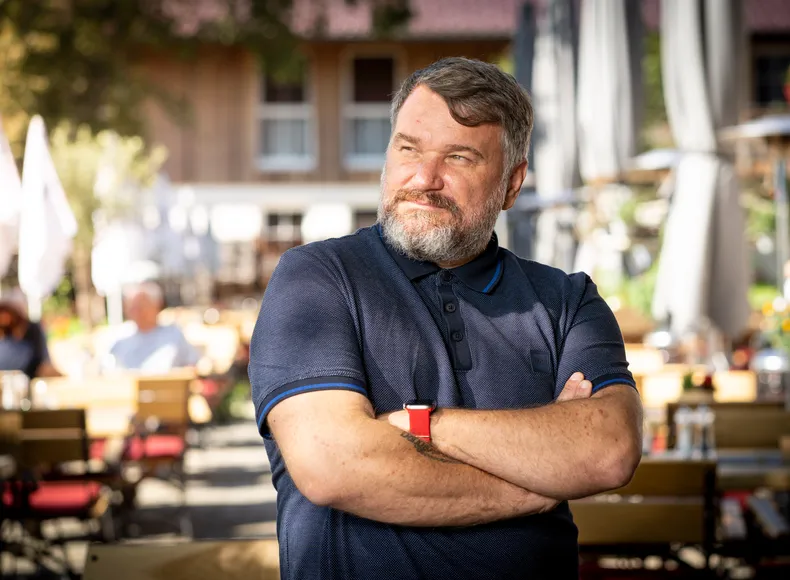 Oliver Leyk Betreiber des Restaurants Zum Fischer am See in Prien