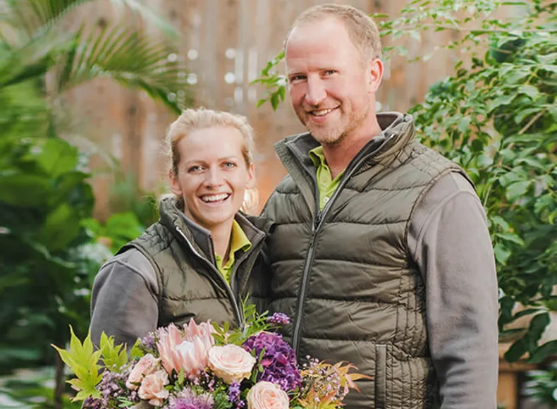 Iris und Philpp Rother Inhaber von Rothers Blumen-Paradies